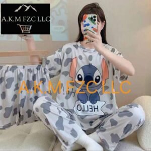 بيجامة رسم العيون – لمسة أنوثة تخطف الأنظار